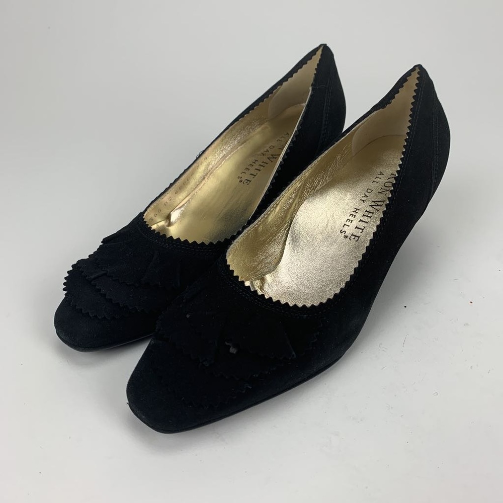Ron white womens patsy pump shoes black wedge 6